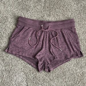 Garage Light Purple/Black Heather Pocketed Lounge Shorts